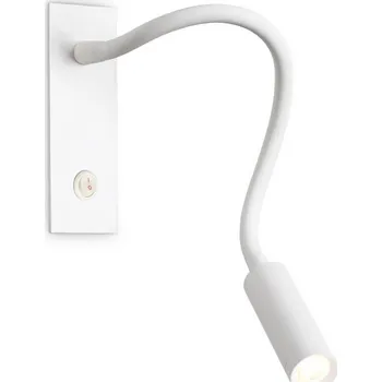 Lampička Ideallux Ideal Lux LED nástěnné světlo IO, bílé, flexibilní rameno, vypínač bílá 1 x 3 W LED - Doprava zdarma