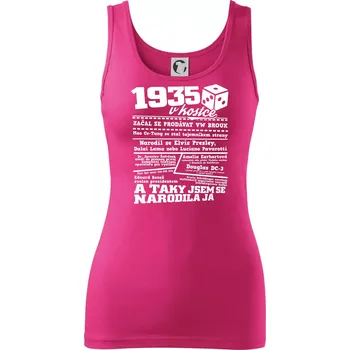 Dámské tričko 1935 v kostce - Dámské tílko - M ( Purpurová )