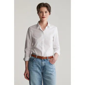 Dámská košile KOŠILE GANT SLIM POPLIN SOLID SHIRT WHITE