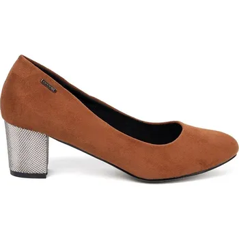 Dámské lodičky Goodin Pohodlné lodičky dámské hnědé na širokém podpatku 40
