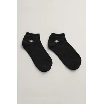 Dětská móda PONOŽKY GANT SHIELD SNEAKER SOCKS 2-PACK BLACK
