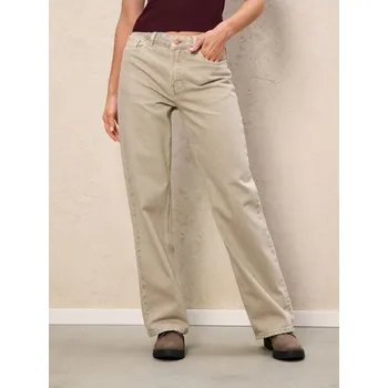 Sinsay - Džíny wide leg - krémová - 879EV-12J - 879EV-12J-32