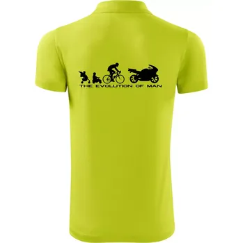 Pánská košile Evolution of man (supersport) - Polokošile Victory sportovní (dresovina) - 3XL ( Limetková )