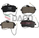 Sada brzdových destiček, kotoučová brzda DACO 323743