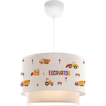 Dětské svítidlo Dětský lustr CANDY 1xE27/40W/230V bílá/oranžová