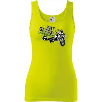 Dámské tričko Eat Sleep Motocross - Dámské tílko - XS ( Limetková )