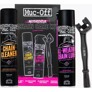 Motokosmetika a Sada pro čištění a mazání motocyklového řetězu MUC-OFF MOTORCYCLE CHAIN CARE KIT (Motokosmetika Muc Off)