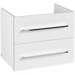 Villeroy & Boch AVENTO - Skříňka pod umyvadlo 630x484 mm, 2 zásuvky, Crystal White A89000B4