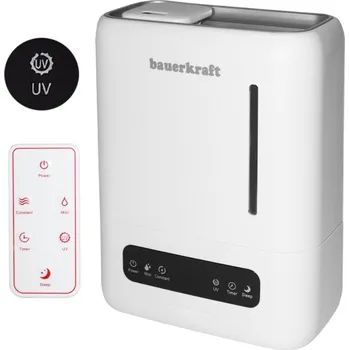 Zvlhčovač vzduchu Zvlhčovač vzduchu s UV filtrem, aromaterapií, dálkovým ovládáním a časovačem Bauerkraft