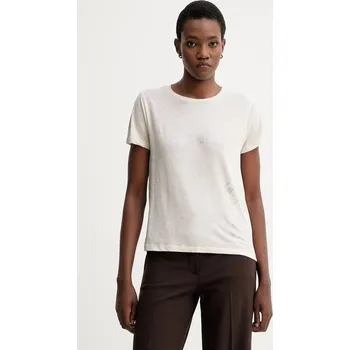 Tričko s příměsí lnu ZADIG&VOLTAIRE JWTS02818 béžová 01X, vel. L