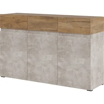 Komoda Moderní komoda se skříňkami a zásuvkami do obývacího pokoje Rimini - Meble Wojcik Jasny Atelier / Kastanie Breslau 134.9x85.5 cm