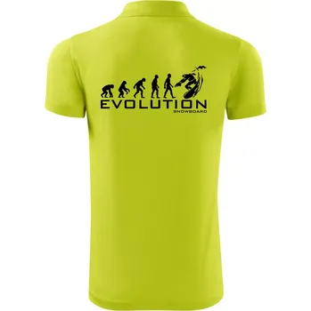 Pánská košile Evoluce snowboardu - Polokošile Victory sportovní (dresovina) - XL ( Limetková )