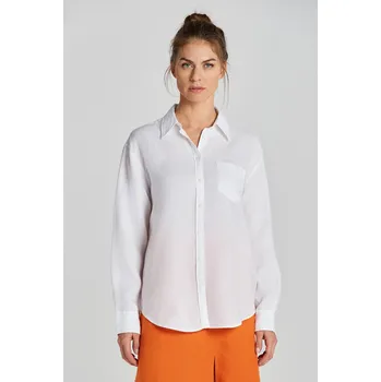 Dámská košile KOŠILE GANT REL LINEN SHIRT WHITE