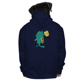 Pánská mikina Bastard Poslední štědrovečerní pánská mikina na zip Navy