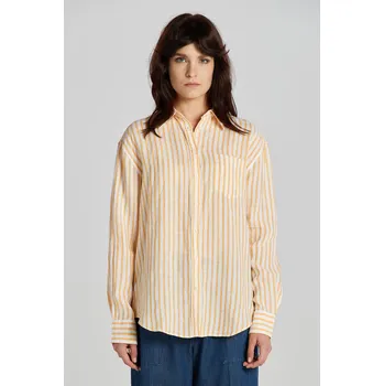 Dámská košile KOŠILE GANT REL STRIPED LINEN SHIRT MEDAL YELLOW
