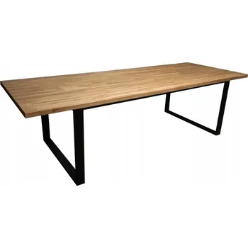 Jídelní stůl Obdélníkový psací stůl Argosa 270 x 100 x 75 cm černý