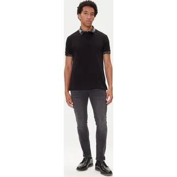 Pánská košile Versace Jeans Couture Polokošile 79GAGT03 CJ01T Černá Regular Fit M