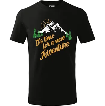 Chlapecké tričko DOBRÝ TRIKO Dětské tričko New Adventure Velikost: 158/12 let, Barva: Černá