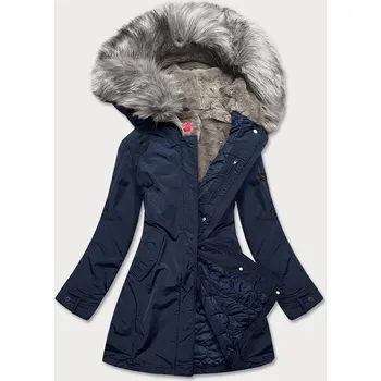 Tmavě modrá dámská zimní bunda (m21309) odstíny modré S (36)