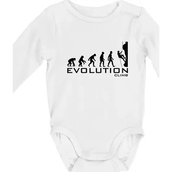 Kojenecký body Evolution Climb - Body kojenecké s dlouhým rukávem - Dlouhý r. do 3 měs ( Bílá )