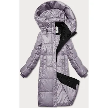 Dámská bunda Dámská zimní bunda ve vřesové barvě s kapucí Glakate (LU-238001#) odstíny růžové XXL (44)