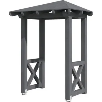 Stříška nad vchodové dveře Vchodová stříška Skanholz Wesel 4, 188x126 cm šedá