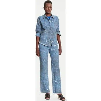 Dámské oblečení Desigual džínová košile Pasleyblue 25WWEW68 Modrá Loose Fit XS