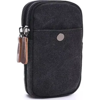 Ledvinka Canvasio plátěné Pouzdro na opasek Outdoor Černé Canvasio F8697s3