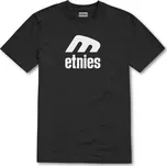 Triko - ETNIES Icon E Tee - Black/White M