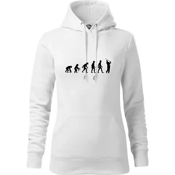 Dámská mikina Evoluce Golf - Mikina dámská Cape s kapucí - 2XL ( Bílá )