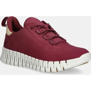 Dámské tenisky Nubukové tenisky Ecco Gruuv Sneaker Lea dámské, červená barva, 218203-61338 218203.61338 92X, EUR 38