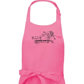 Kuchyňská zástěra Profil Tatranská magistrála - Pánská zástěra na vaření - Univerzální velikost ( Růžová )