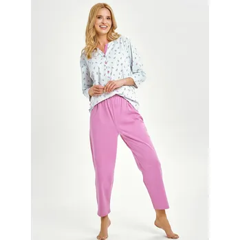 Dámské pyžamo Taro Yolanda 3446 7/8 M-XL Z25/26 dámské pyžamo modrá XL