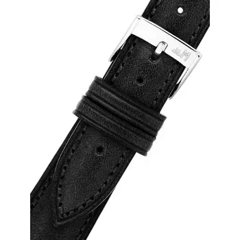 Řemínek na hodinky Kožený řemínek Morellato Reggiani 6122E40.019 S, černý
