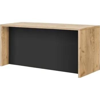 Kuchyňská linka Kuchyňský ostrůvek KAM o šířce 160 cm - KAM Dąb złoty, přepážka černý mat 167.6x88.3 cm