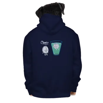 Pánská mikina Bastard Co šumíš pánská mikina na zip Navy