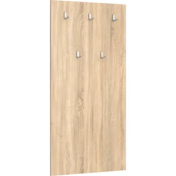 Věšák Věšák s háčky na oděvy do předsíně Nepo Plus - Black Red White - BRW Dub Sonoma 70x135 cm