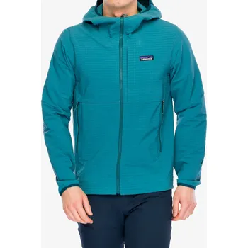Pánská softshellová bunda Softshellová bunda Patagonia R1 TechFace Hoody - wetland blue