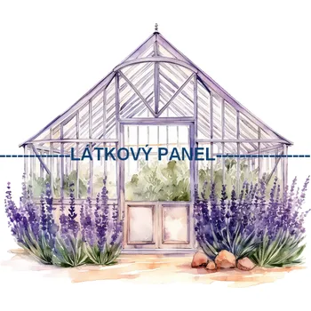 Látkový panel - Levandule - LE-65 Velikost: 30x30cm, Materiál: Bavlna