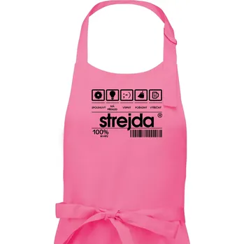 Kuchyňská zástěra Čárový kód strejda - Pánská zástěra na vaření - Univerzální velikost ( Růžová )