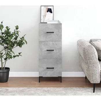 Příborník do zásuvky vidaXL Příborník 34,5 x 34 x 90 cm kompozitní dřevo [828606] Barva: Betonová šedá