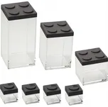 Sada dóz Omada Brickstore, 7 ks, černá