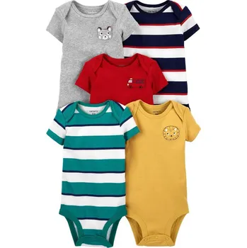 Kojenecký body CARTERS CARTER'S Body krátký rukáv Stripe chlapec LBB 5ks NB/ vel. 56