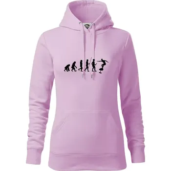 Dámská mikina Evoluce efoil - Mikina dámská Cape s kapucí - S ( Orchid )