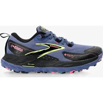 Dámská běžecká obuv Dámské trailové boty Brooks Cascadia 18 GTX - grey blue/black/pink