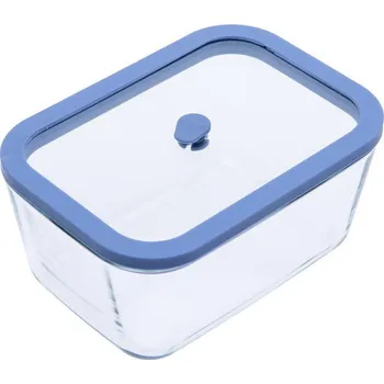 Dóza na potraviny STATUS Viva 131105 Skleněná vakuová dóza 1,4 l modrá