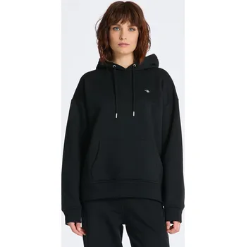 Dámská mikina MIKINA GANT REL SHIELD HOODIE BLACK