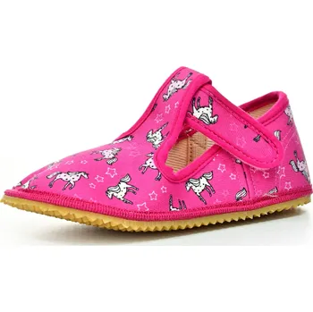 Dívčí obuv Barefoot bačkory BEDA Unicorn s opatkem | Botonožka.cz Velikost: 24