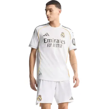 Pánský domácí zápasový dres Adidas Real Madrid 25/26 bílý