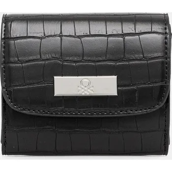 Peněženka Peněženka United Colors of Benetton dámská, černá barva, 62Y9DY082 99X, vel. ONE SIZE